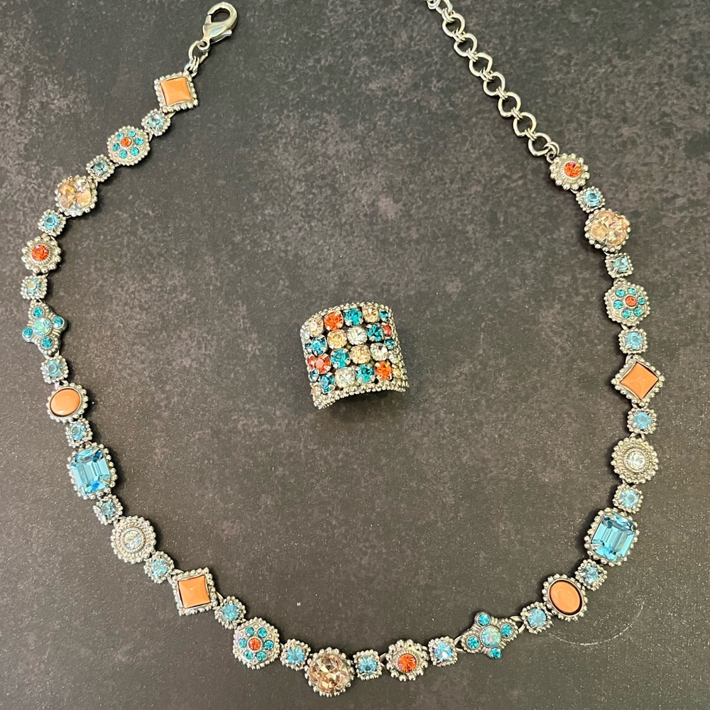 Sorrelli Jewelry Bundle In Coral And Turquoise - image 6